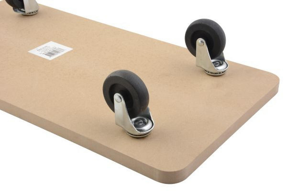 RULLPLATTA - svart/naturfärgad, Basics, metall/trä (58/9,5/29cm)