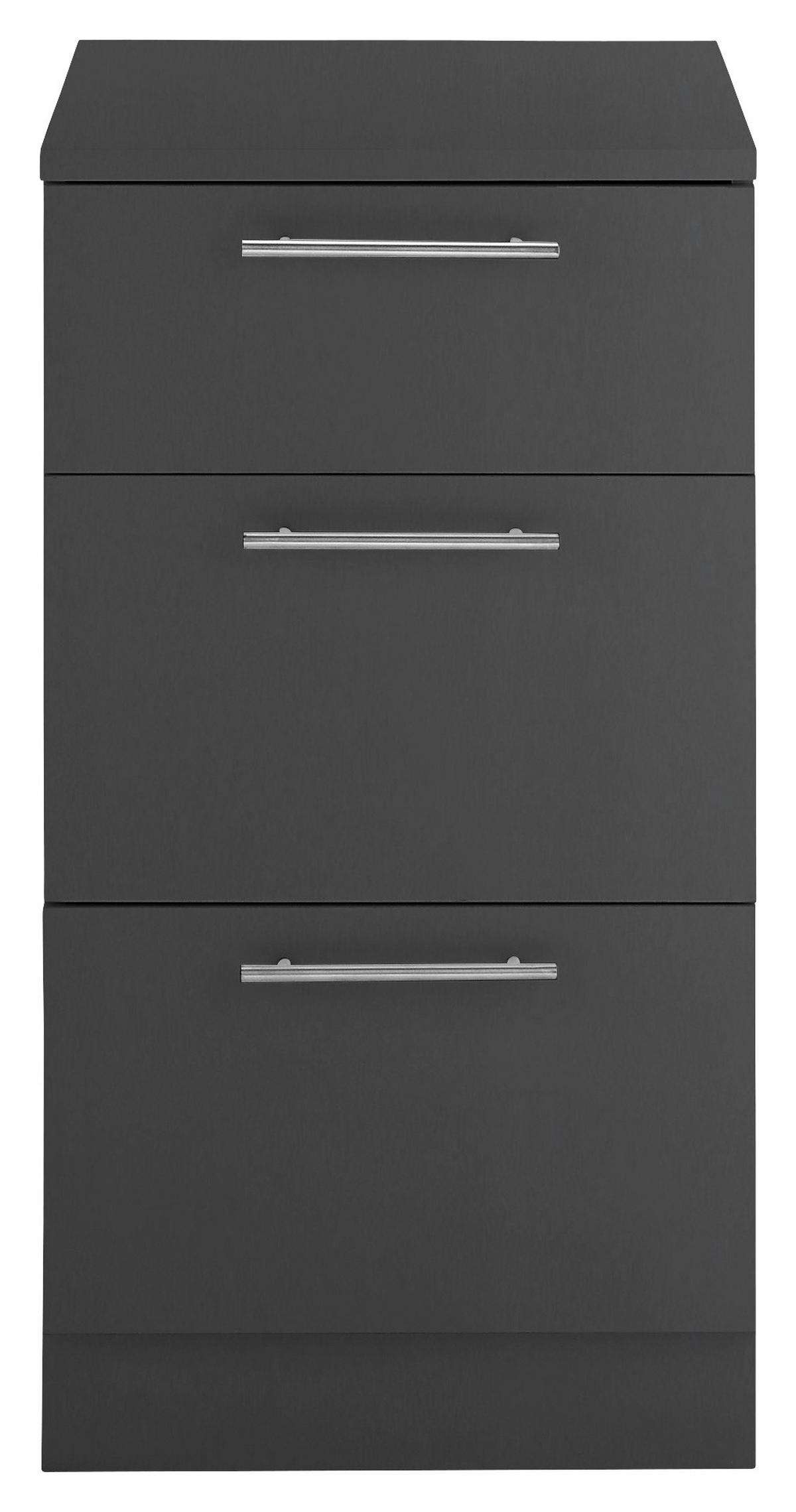 MEHRZWECKSCHRANK 50/93/68 cm  in Anthrazit  - Chromfarben/Anthrazit, Design, Holzwerkstoff/Kunststoff (50/93/68cm)