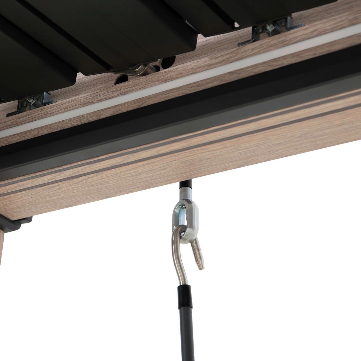 PAVILLON 306/223/306 cm   - Hellbraun/Anthrazit, Basics, Metall (306/223/306cm) - Modante