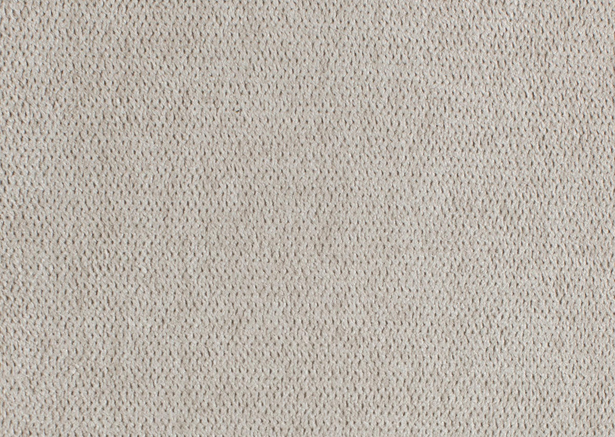 ECKSOFA in Chenille, Mikrofaser Ecru  - Ecru/Schwarz, Design, Textil/Metall (299/157cm) - Dieter Knoll