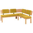 ECKBANK 200/160 cm  in Buchefarben, Currygelb  - Currygelb/Buchefarben, Natur, Holz/Textil (200/160cm) - Cantus