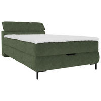 BOXBETT 120/200 cm  in Waldgrün  - Waldgrün/Schwarz, Konventionell, Holz/Holzwerkstoff (120/200cm) - Xora
