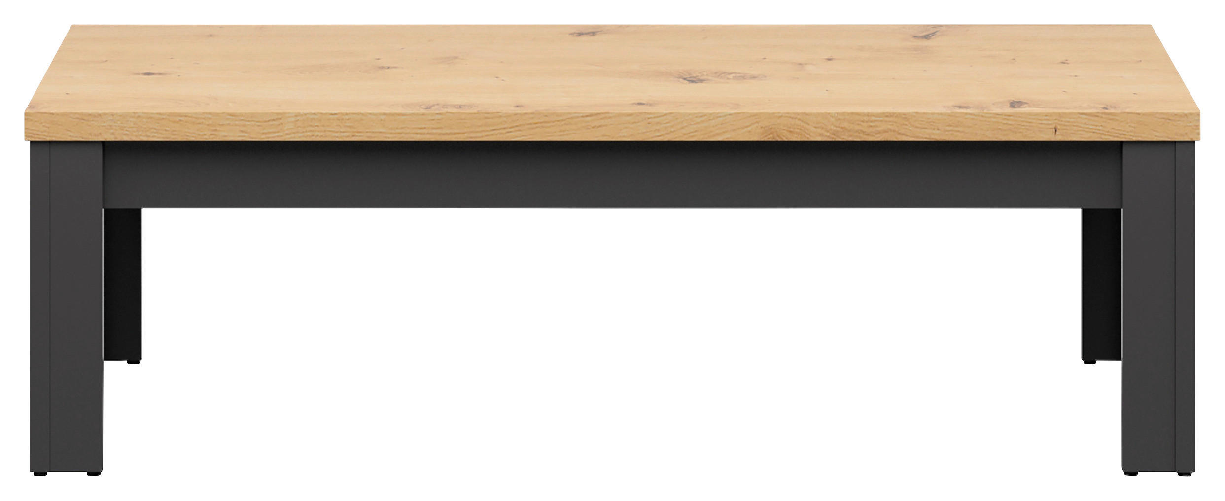 COUCHTISCH in Holzwerkstoff 130/65/40 cm  - Graphitfarben/Eiche Artisan, Design, Holzwerkstoff (130/65/40cm)