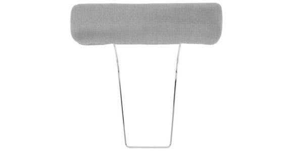 KOPFSTÜTZE in Webstoff - Silberfarben/Hellgrau, Design, Textil (52/14/12cm) - Carryhome
