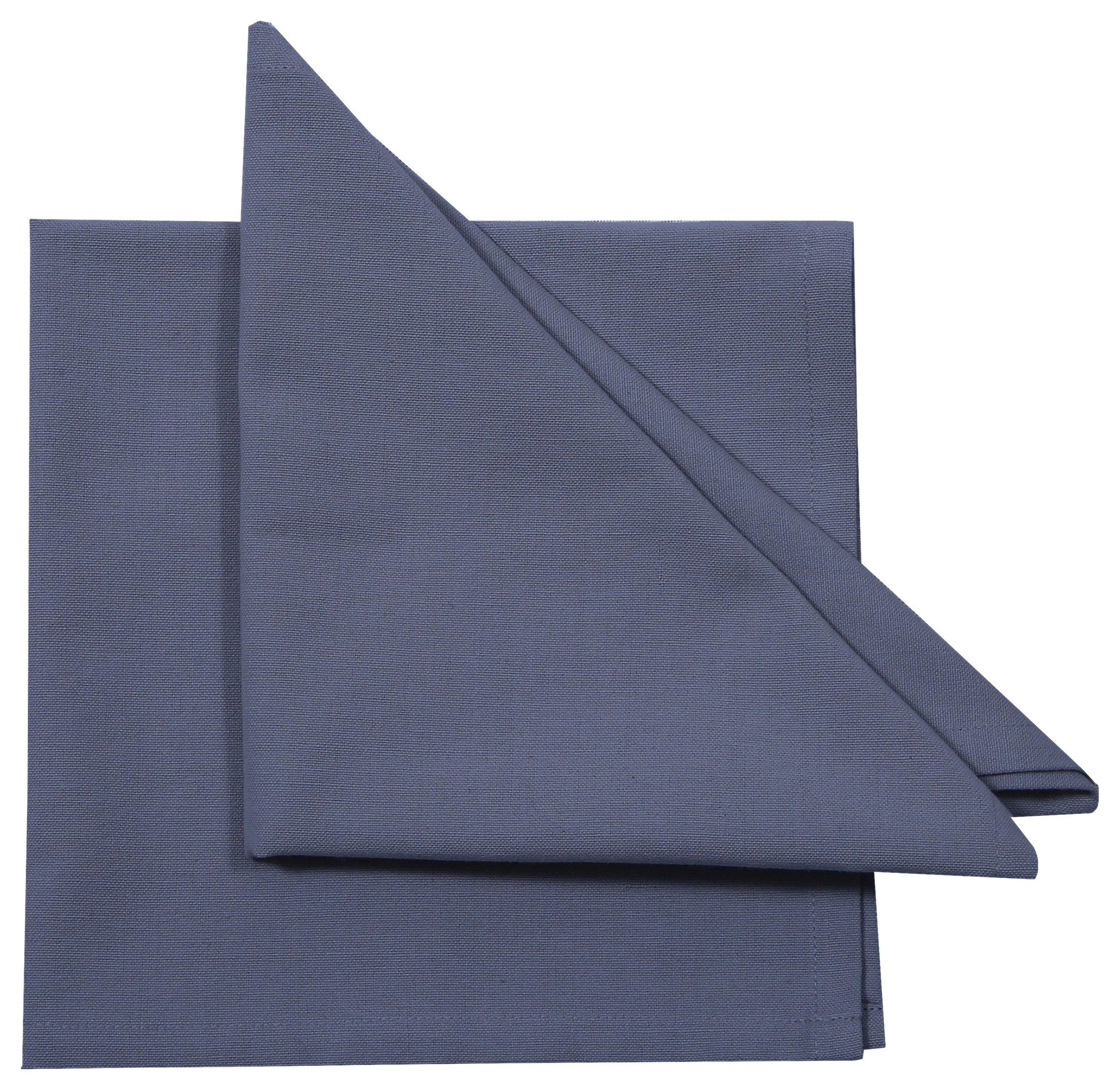 SERVIETTE  45/45 cm   - Silberfarben, Basics, Textil (45/45cm) - Novel
