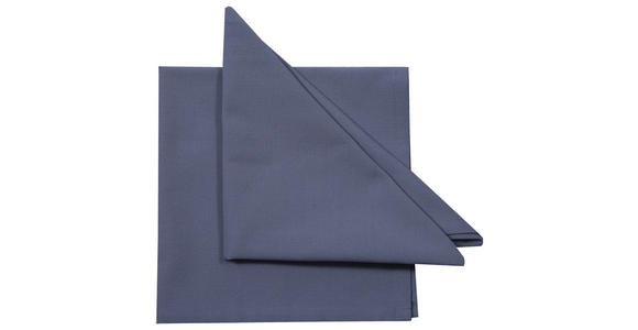 SERVIETTE  45/45 cm   - Silberfarben, Basics, Textil (45/45cm) - Novel
