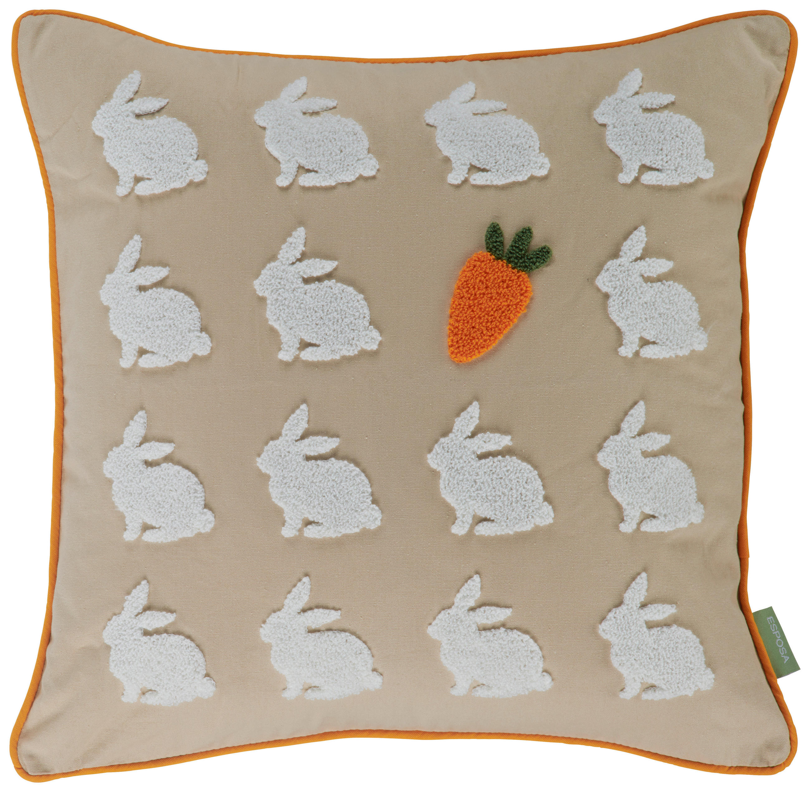 ZIERKISSEN  45/45 cm   - Weiß, Textil (45/45cm) - Esposa