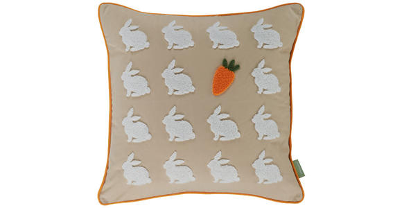 ZIERKISSEN  45/45 cm   - Weiß, Textil (45/45cm) - Esposa