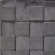 HOCKER Samt Grau  - Schwarz/Grau, Trend, Textil (40/43/40cm) - Xora