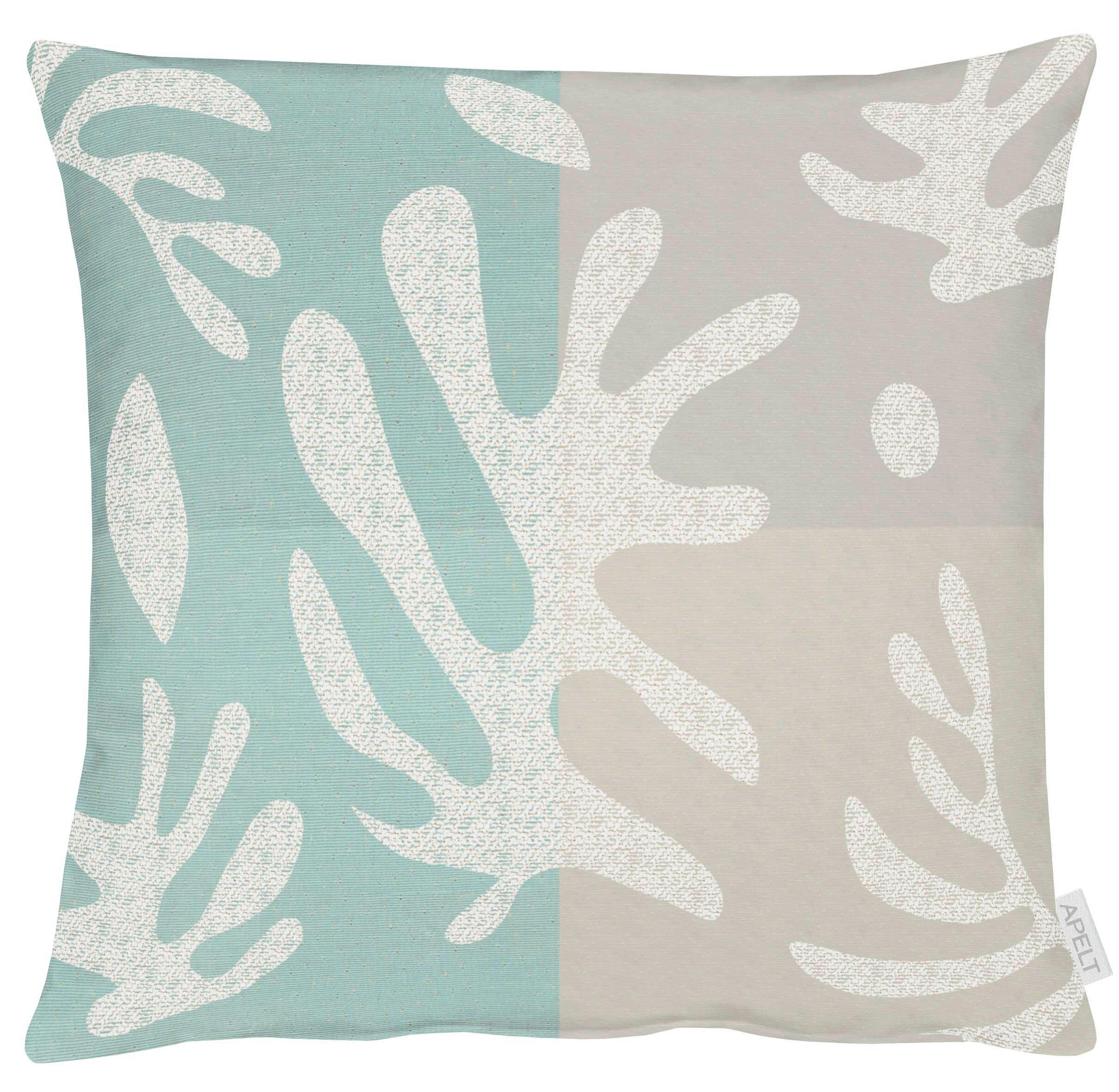 ZIERKISSEN 48/48 cm  - Hellgrau/Hellblau, Design, Textil (48/48cm) - Apelt