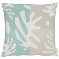 ZIERKISSEN 48/48 cm  - Hellgrau/Hellblau, Design, Textil (48/48cm) - Apelt