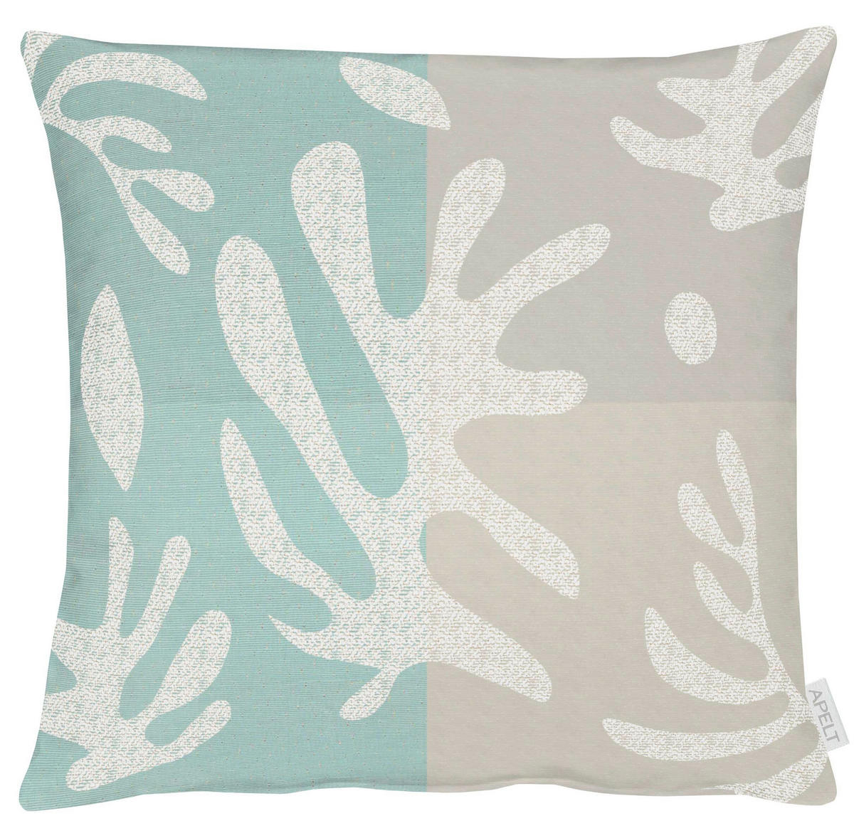 ZIERKISSEN 48/48 cm  - Hellgrau/Hellblau, Design, Textil (48/48cm) - Apelt