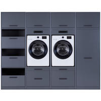 HAUSWIRTSCHAFTSRAUM 268/208/68 cm  in Anthrazit  - Anthrazit, MODERN, Holzwerkstoff (268/208/68cm) - home24