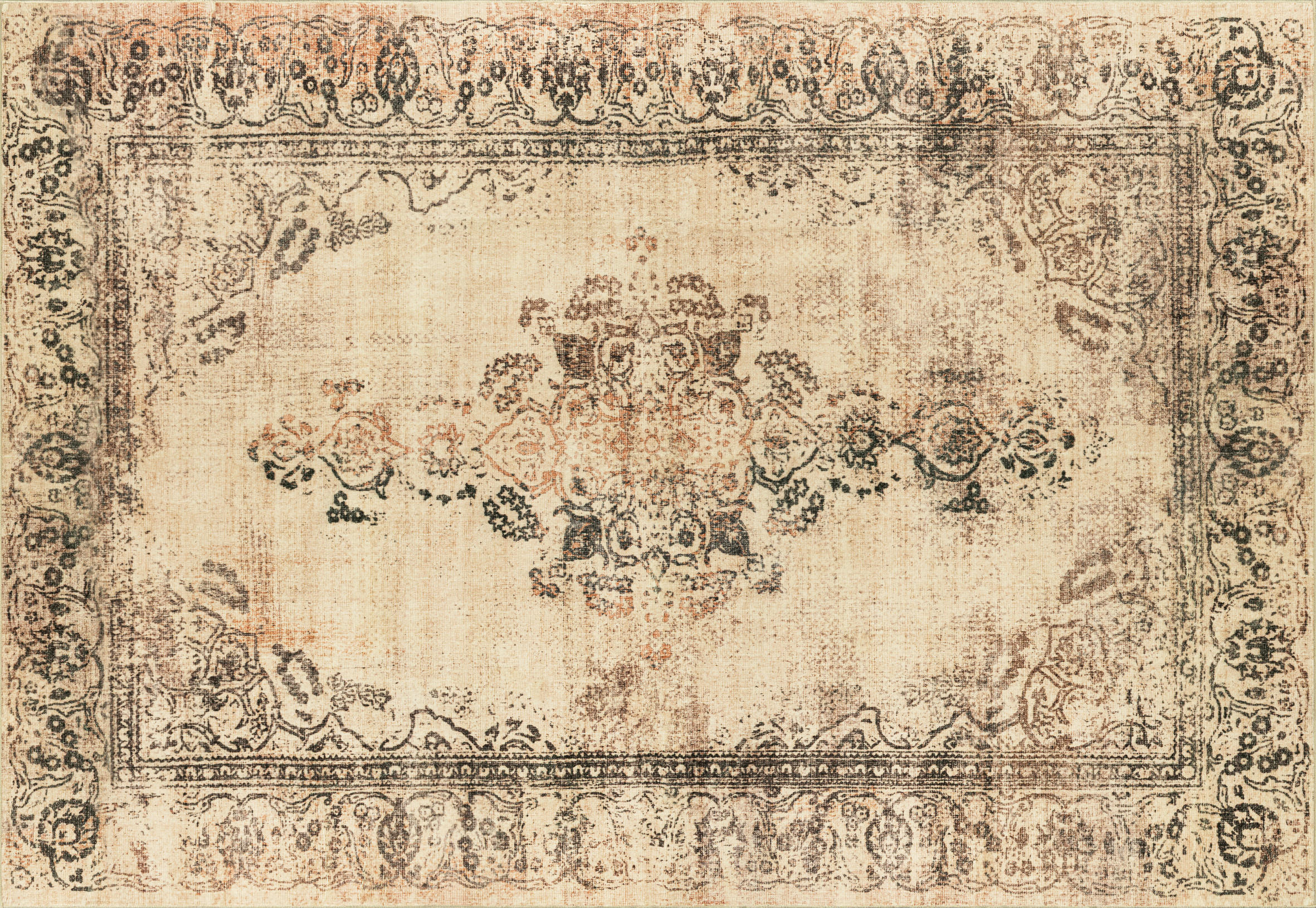 FLACHWEBETEPPICH 200/290 cm Lisora Beige  - Beige, LIFESTYLE, Kunststoff/Textil (200/290cm) - wash+dry