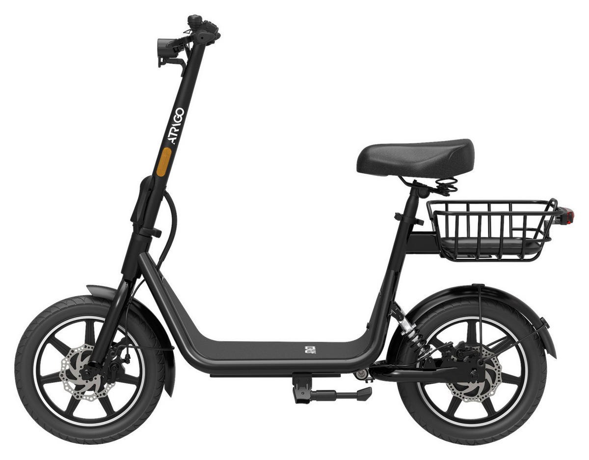 ELEKTROSCOOTER EKS 99 SCHWARZ  - Schwarz, KONVENTIONELL, Kunststoff/Metall (136,5/47/101,3cm) - Atrigo
