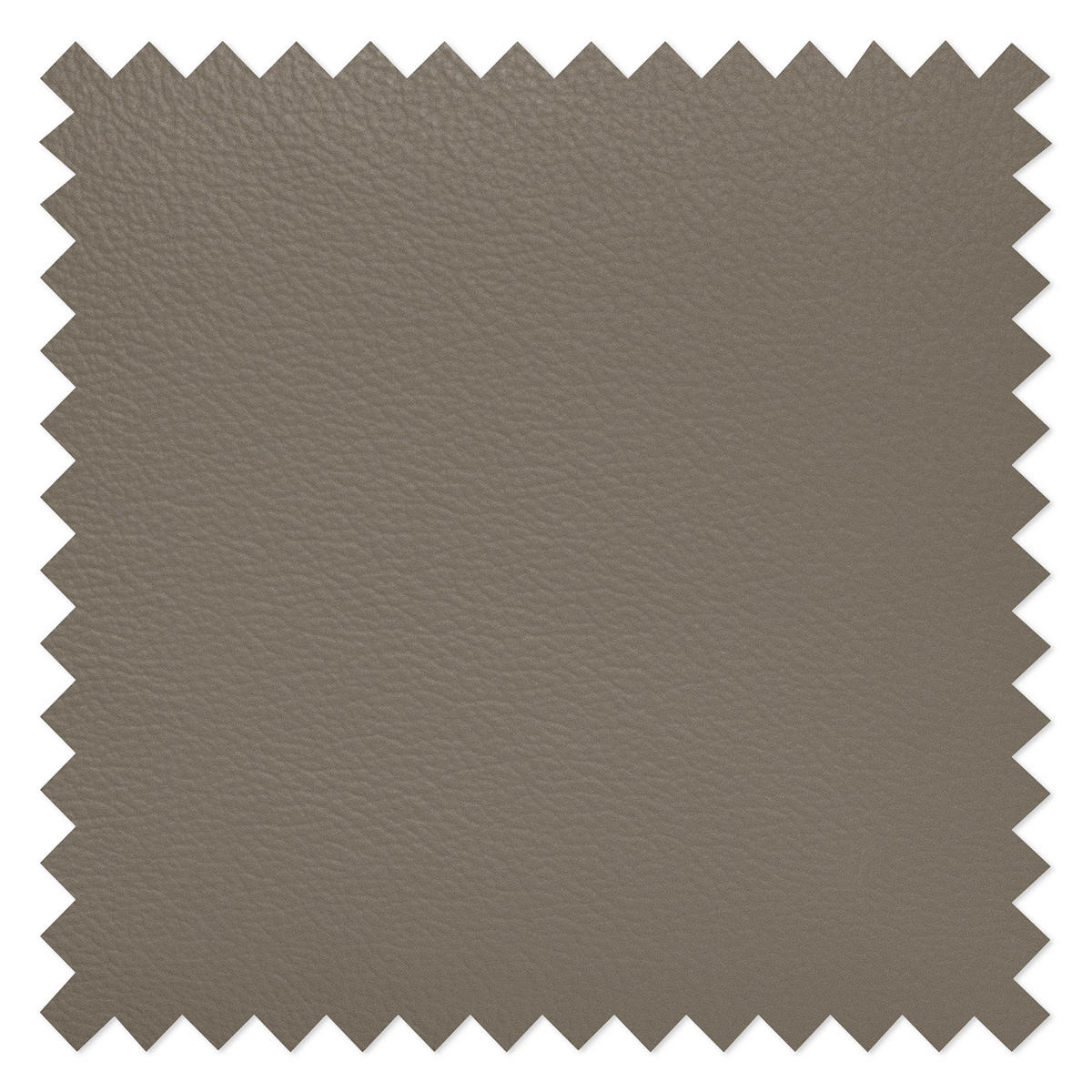 ECKSOFA in Lederlook Echtleder Taupe  - Taupe/Chromfarben, Design, Leder/Textil (176/242cm) - Livetastic