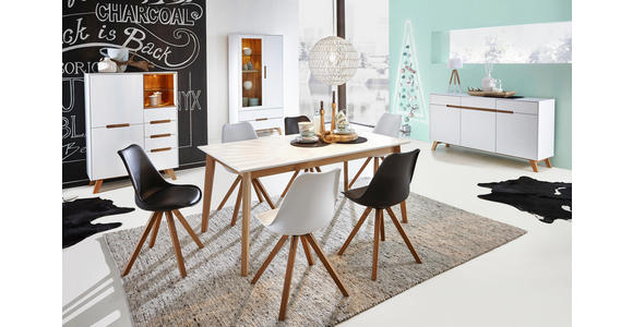 SIDEBOARD 169/94/41 cm - Eichefarben/Weiß, Design, Holz/Holzwerkstoff (169/94/41cm) - Hom`in