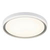 STROPNA LED-SVETILKA  JANICE ///230 V/ - srebrne barve/bela, Design, kovina/umetna masa (50/8cm) - Globo