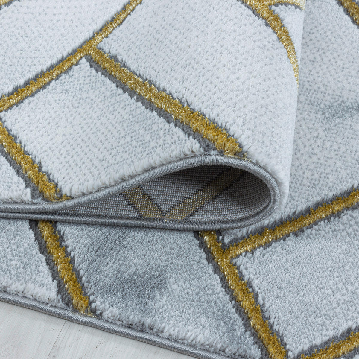 WEBTEPPICH 140/200 cm Naxos 3813 gold Goldfarben  - Goldfarben, Design, Textil (140/200cm)