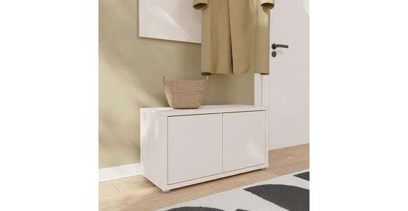 GARDEROBENBANK - Sandfarben/Grau, MODERN, Kunststoff (74,5/41,5/34,9cm) - Carryhome