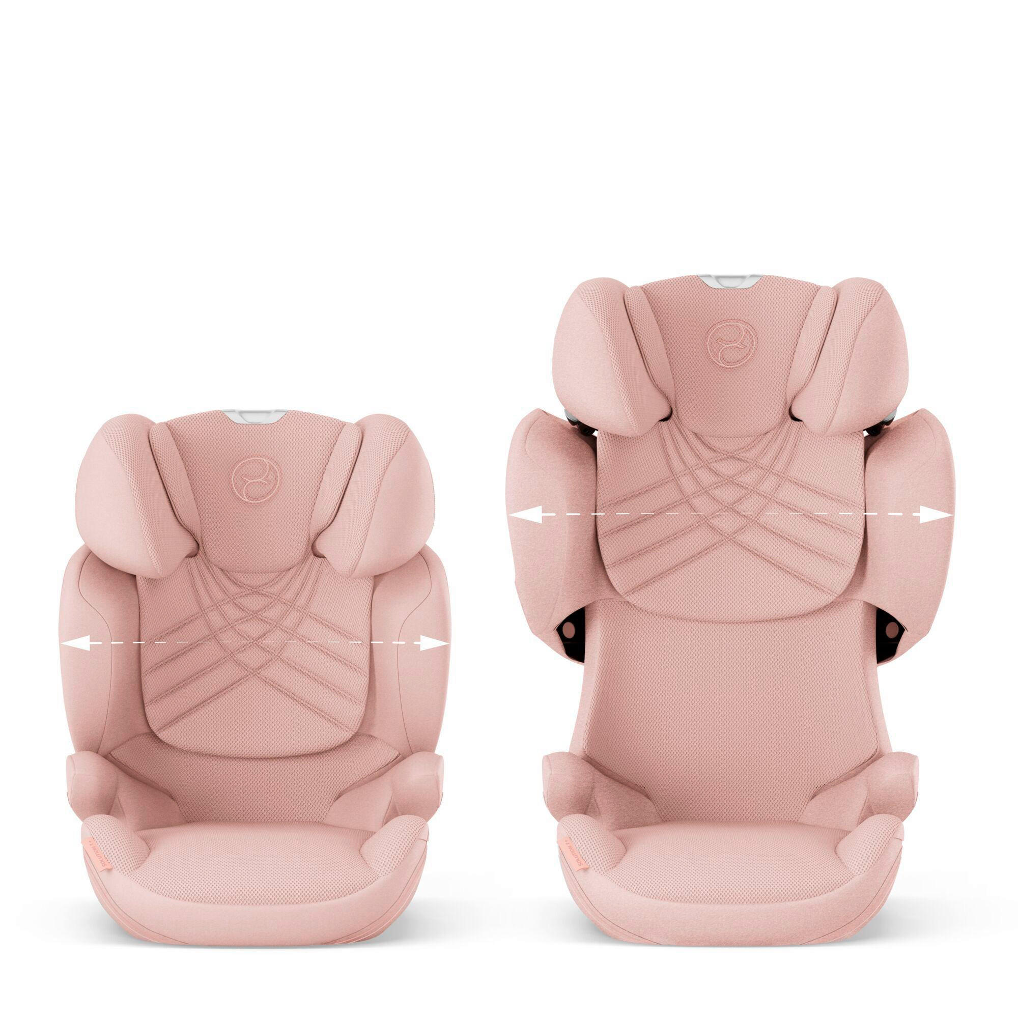KINDERAUTOSITZ Solution T i-Fix + Peach Pink   - Rosa, Basics, Kunststoff/Textil (39cm) - cybex PLATINUM