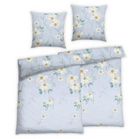 BETTWÄSCHE 4-teilig Satin 135/200 cm  - Blau, Basics, Textil (135/200cm) - Florella
