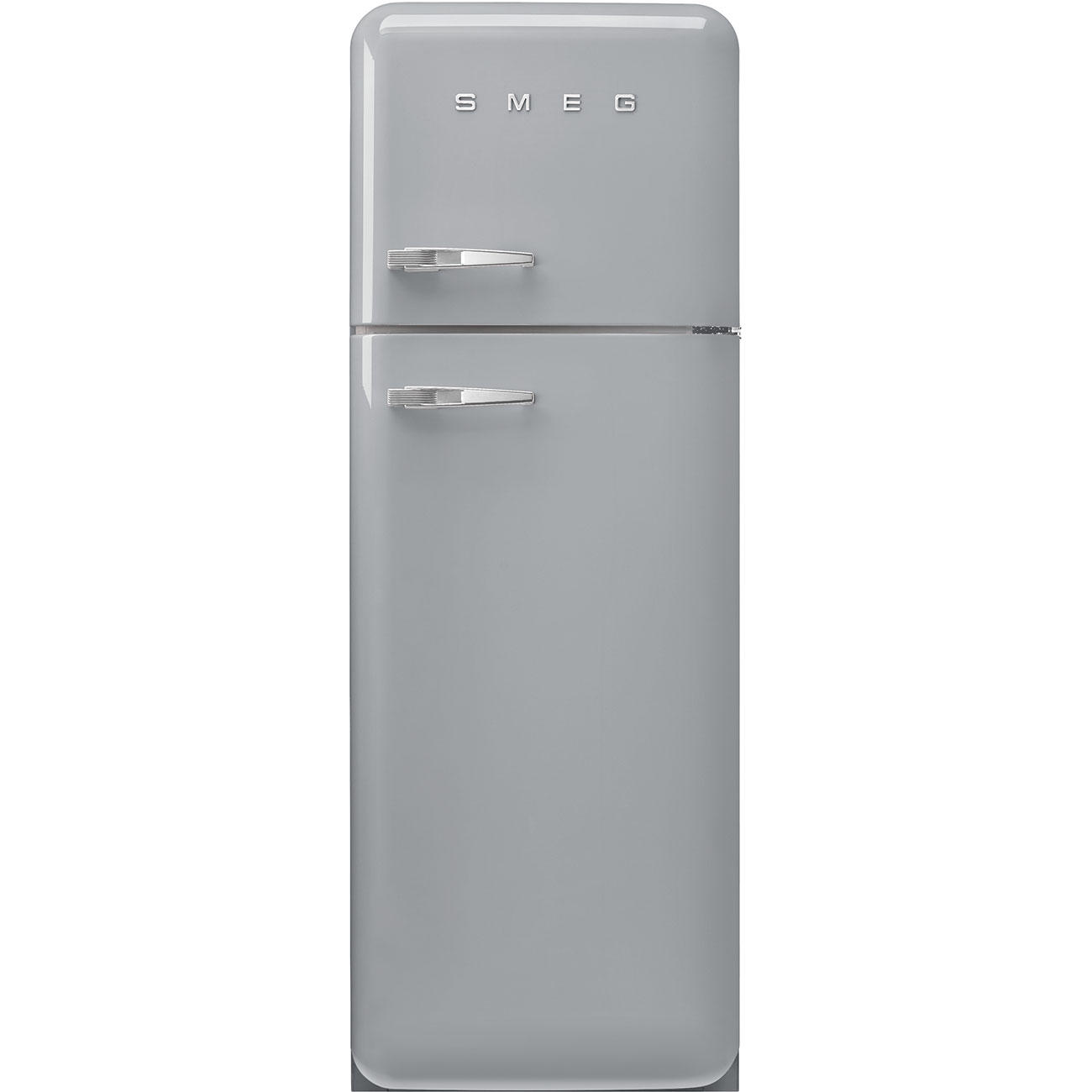 KÜHL-GEFRIER-KOMBINATION FAB30RSV5  - Silberfarben, Basics, Metall (60/172/72,8cm) - SMEG