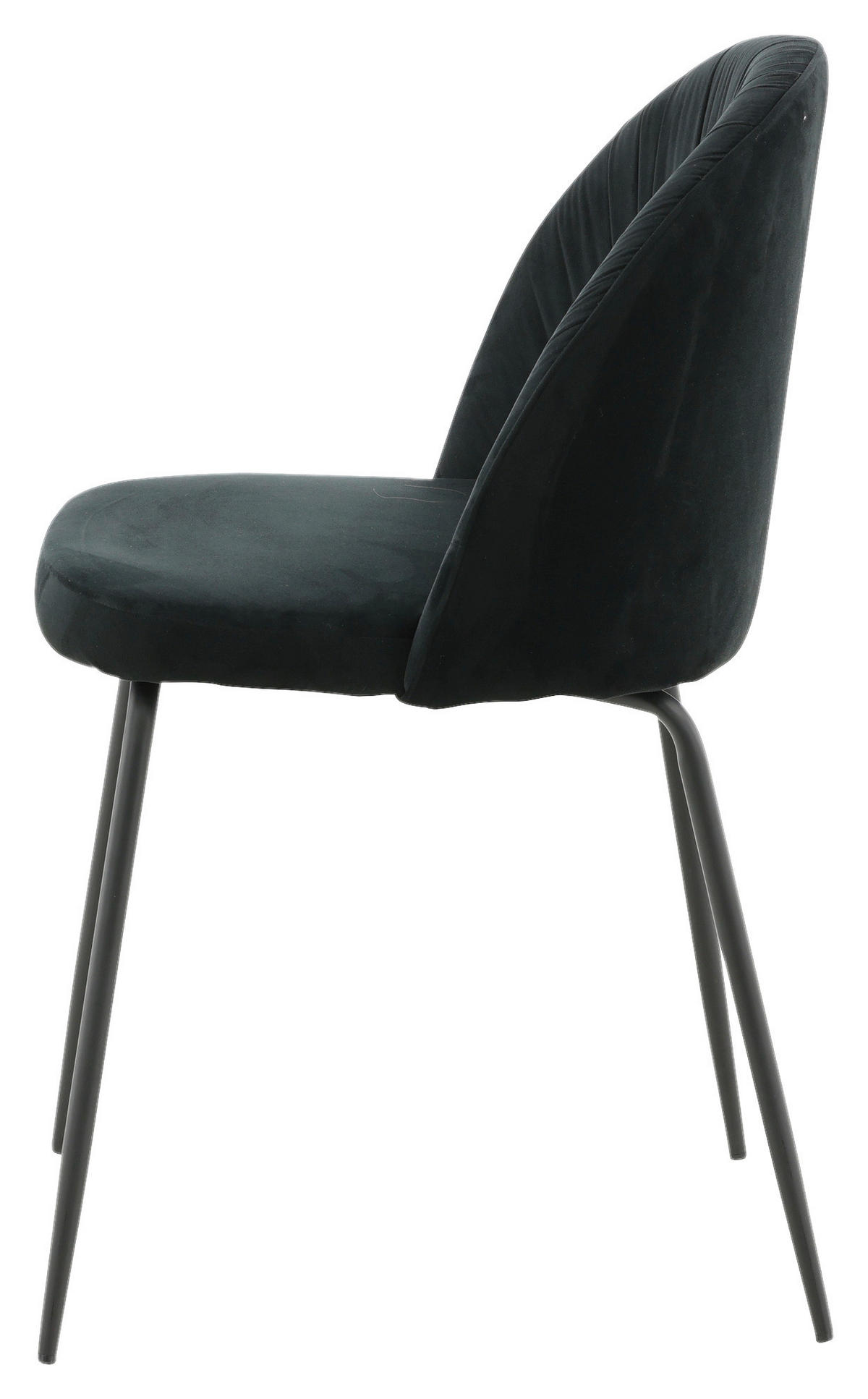STOLSET 2 styck stål  - svart, Design, metall/textil (49/79.5/50cm) - Livetastic