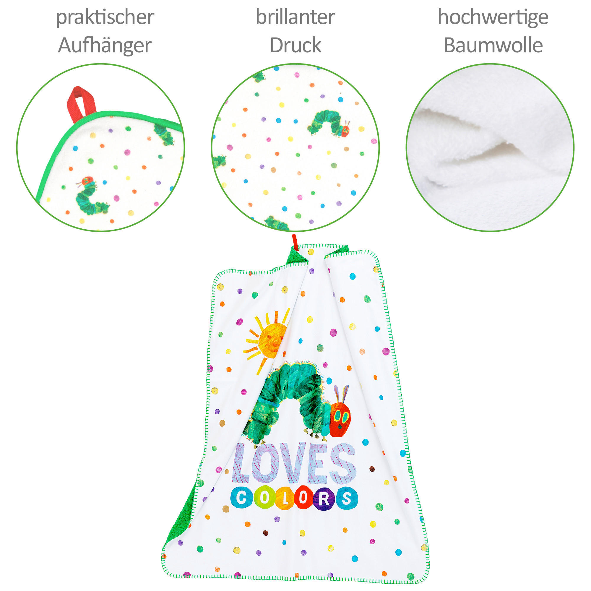 SCHMUSEDECKE RAUPE  75/90 cm  - Multicolor, Basics, Textil (75/90cm)