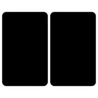 HERDABDECKPLATTE 53898100  - Schwarz, Design, Glas/Kunststoff (30/1,8-5,5/52cm) - Wenko