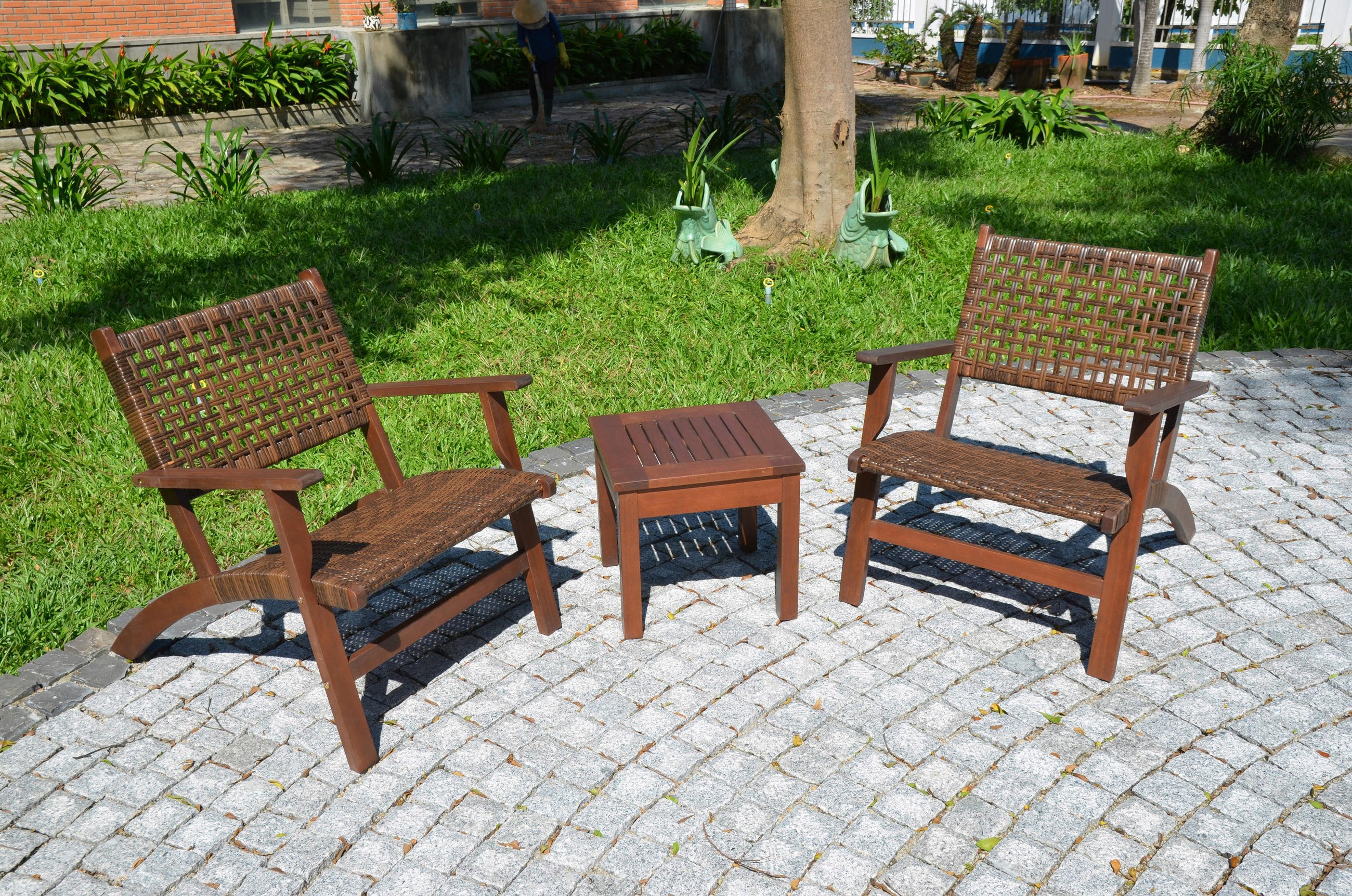 Gardenson Balkonset Dunkelbraun