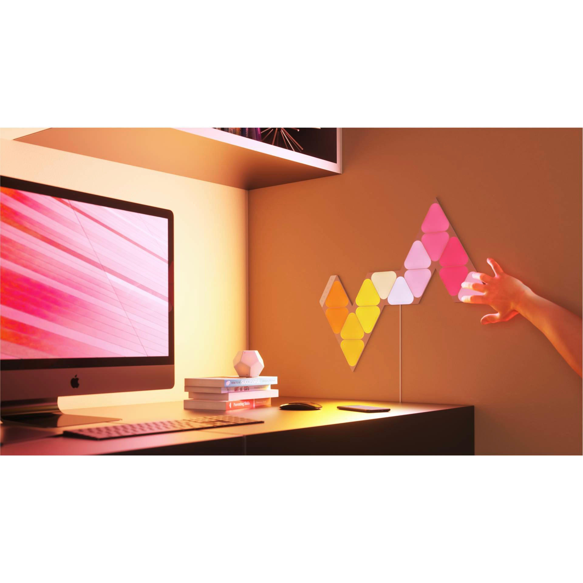 Nanoleaf Triangles 5er Mini NANOLEAF 10/11,5/0,6 cm   - Weiß, Basics, Kunststoff (10/11,5/0,6cm)