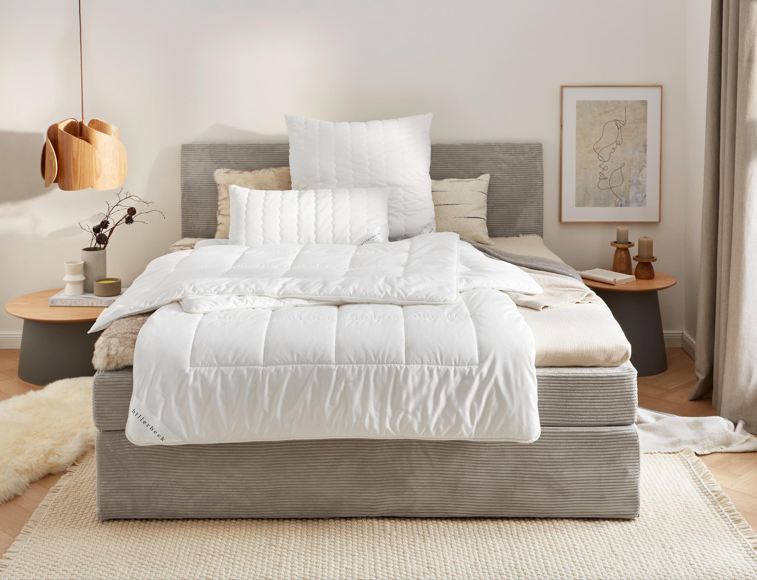 Thumbnail - Billerbeck Ganzjahresdecke, Textil, Füllung: Polyester, 135x200 cm, Schlaftextilien, Bettdecken, 4 Jahreszeiten Bettdeck...