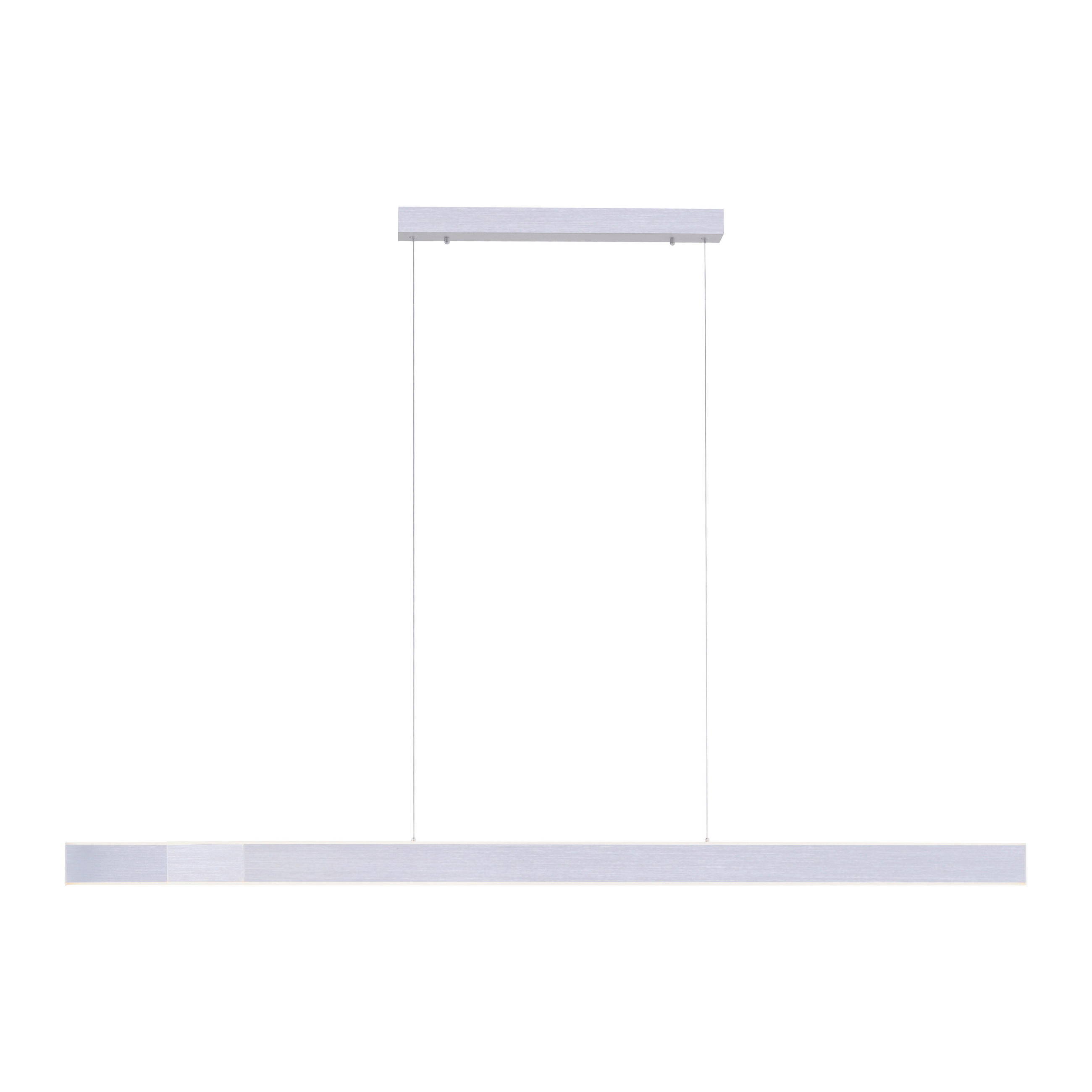 LED-HÄNGELEUCHTE 179/4,8/120 cm  - Alufarben, Design, Kunststoff/Metall (179/4,8/120cm) - Neuhaus PURE