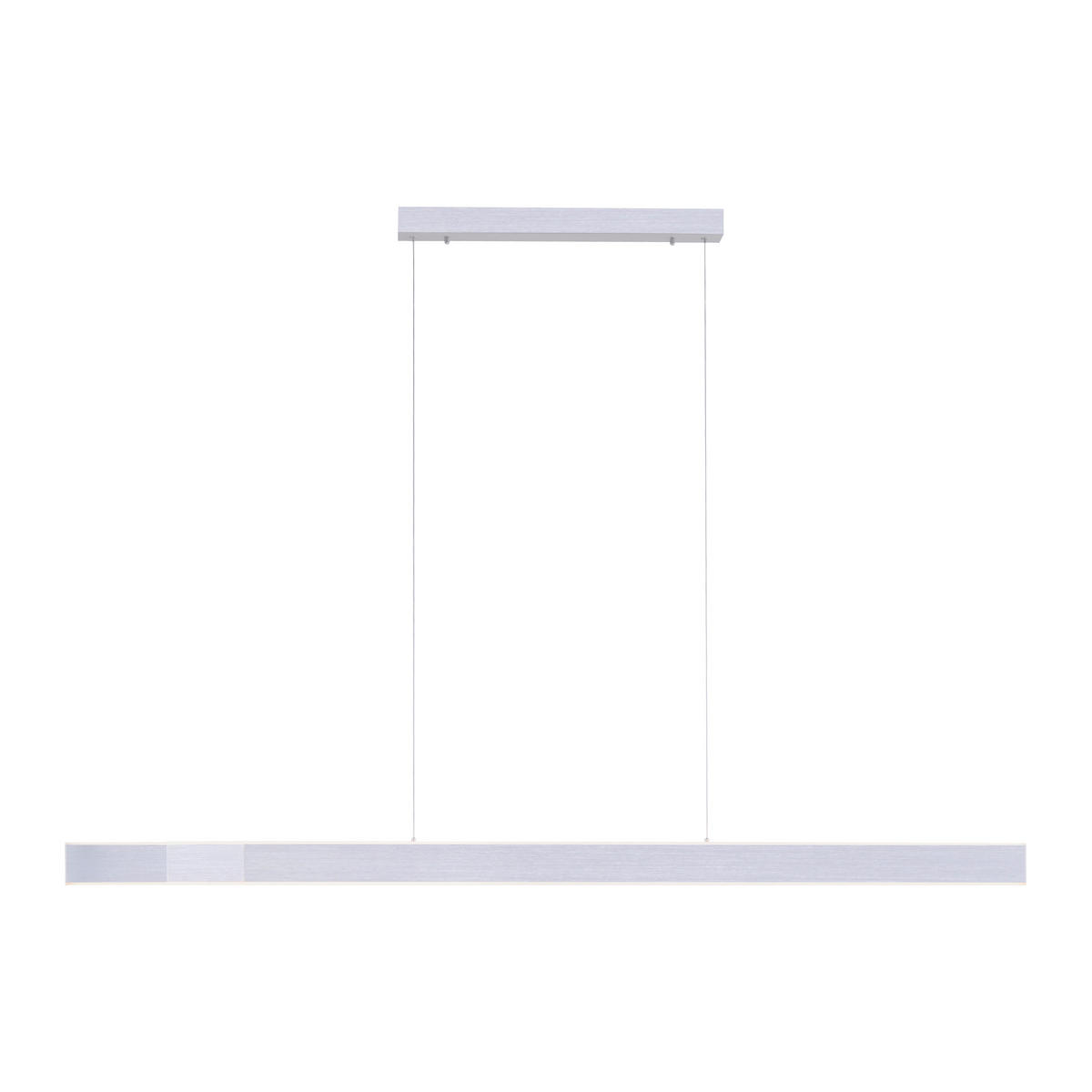 LED-HÄNGELEUCHTE 179/4,8/120 cm  - Alufarben, Design, Kunststoff/Metall (179/4,8/120cm) - Neuhaus PURE