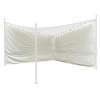 PAVILLON-SEITENTEIL  - Weiß, KONVENTIONELL, Textil (400/256cm) - Siena Garden