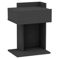 SÄNGBORD i antracit  - antracit, Design, trämaterial (41,4/55/33,2cm) - MID.YOU