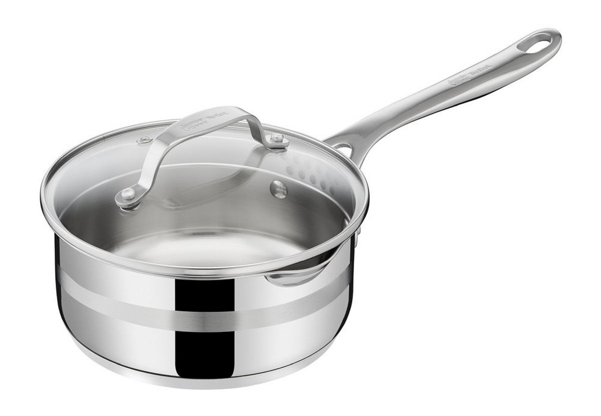 KOCHTOPFSET Jamie Oliver COOK SMART 7-teilig  - Alufarben, Basics, Glas/Metall - Tefal