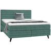 BOXSPRINGBETT 180/200 cm  in Petrol  - Petrol/Schwarz, KONVENTIONELL, Holz/Textil (180/200cm) - Voleo