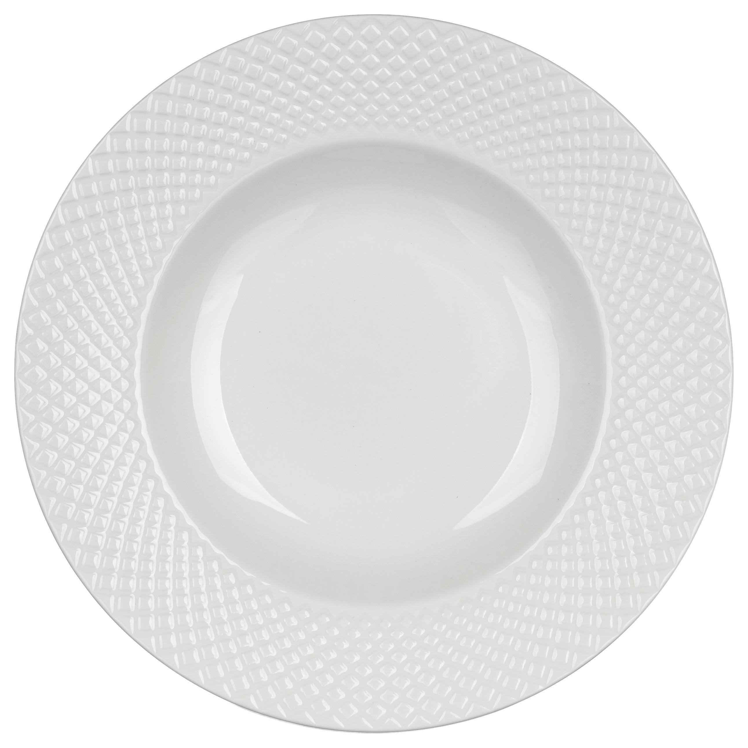 HLUBOKÝ TALÍŘ keramika 22,5 cm - bílá, Design, keramika (22,5cm)