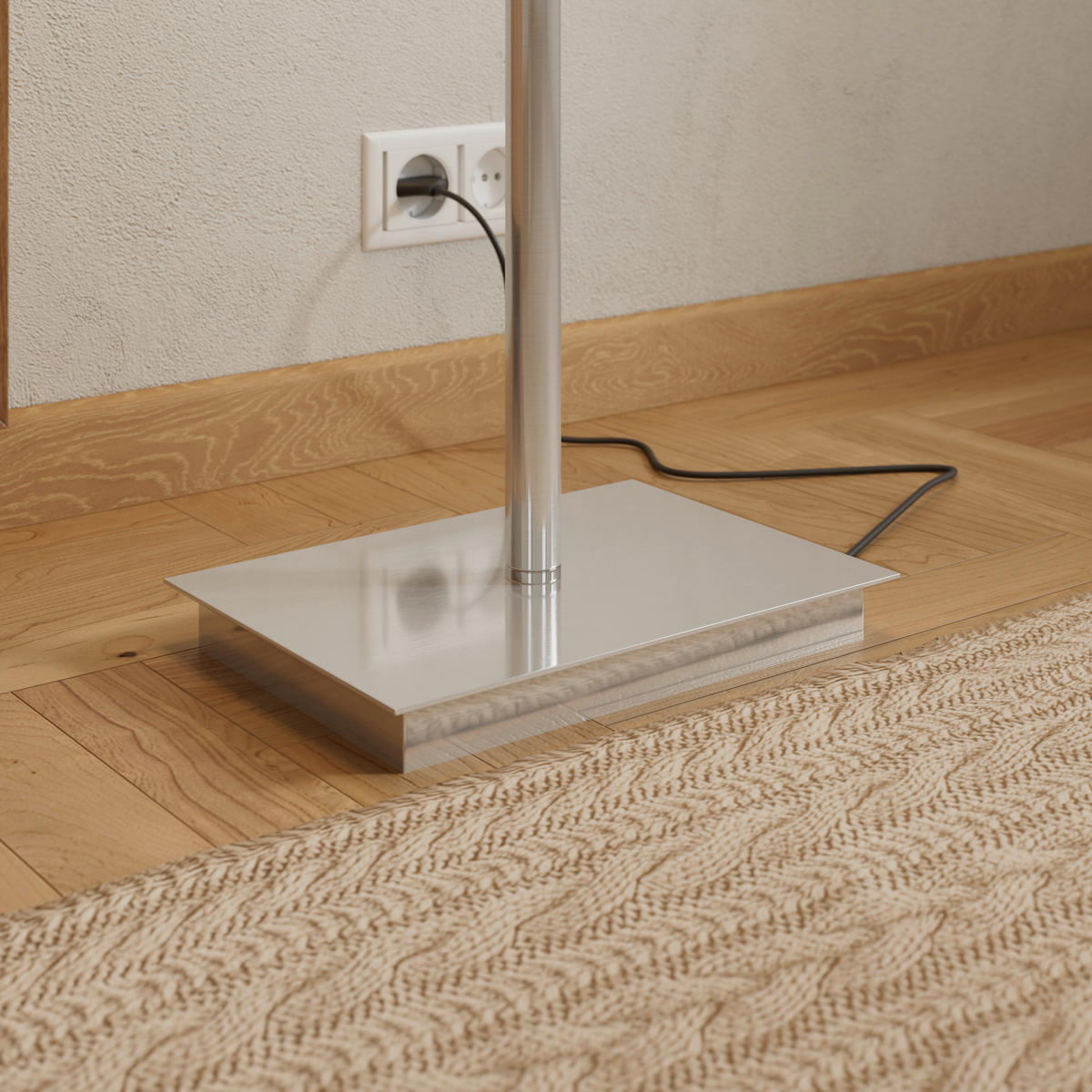 LED-DECKENFLUTER Niko 35/180 cm  - Nickelfarben, KONVENTIONELL, Kunststoff/Metall (35/180cm) - Dieter Knoll