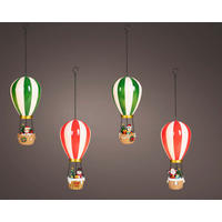 LED KARÁCSONYI FIGURA - többszínű, Basics, műanyag (14.5/14.5/27.5cm)