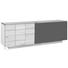 SIDEBOARD Wildeiche massiv, mehrschichtige Massivholzplatte (Tischlerplatte) geölt Braun, Eichefarben - Eichefarben/Braun, Design, Glas/Holz (224/73,4/51,8cm) - VOGLAUER