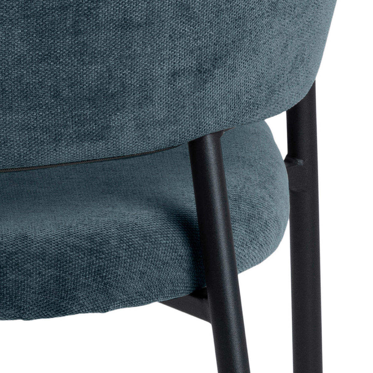 ŽIDLE S PODRUČKAMI, tkaná látka, tmavě modrá - černá/tmavě modrá, Design, kov/textil (54,5/77,5/54cm) - MID.YOU