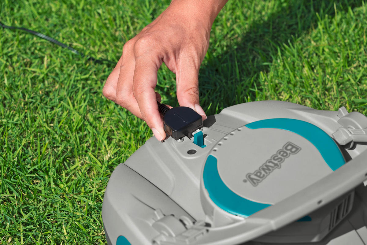 POOLROBOTER 58665  - Blau/Weiß, KONVENTIONELL, Kunststoff/Metall (27/14.4/15.5cm) - Bestway