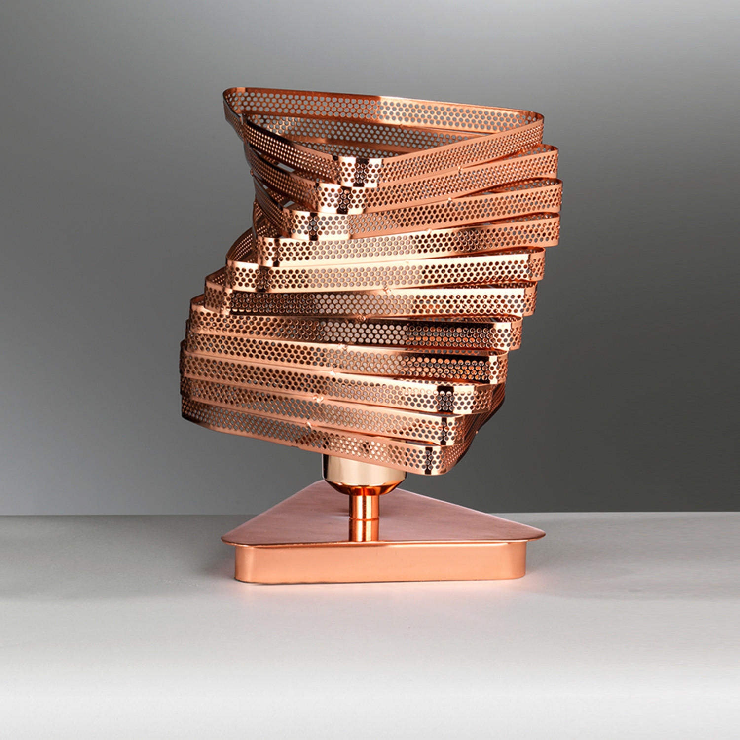 NACHTTISCHLEUCHTE 20/27 cm   - Kupferfarben, Design, Metall (20/27cm)