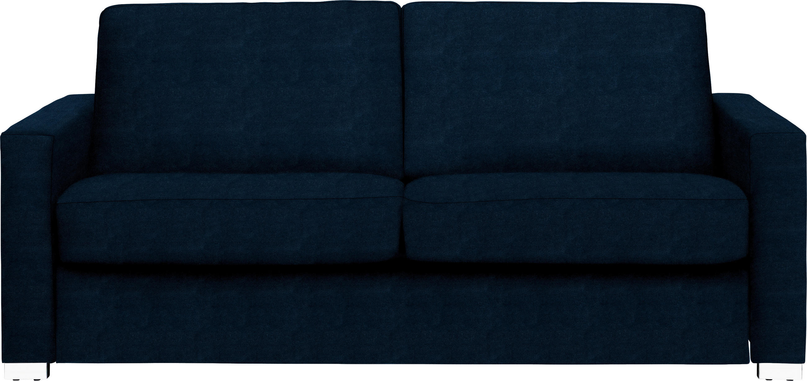 SCHLAFSOFA in Textil Dunkelblau  - Chromfarben/Dunkelblau, Konventionell, Textil/Metall (188/86/97cm) - Novel