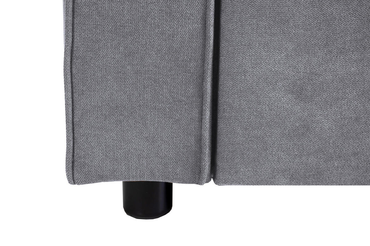 SCHLAFSOFA Flachgewebe Grau  - Grau, Trend, Textil (162/90/89cm) - Livetastic