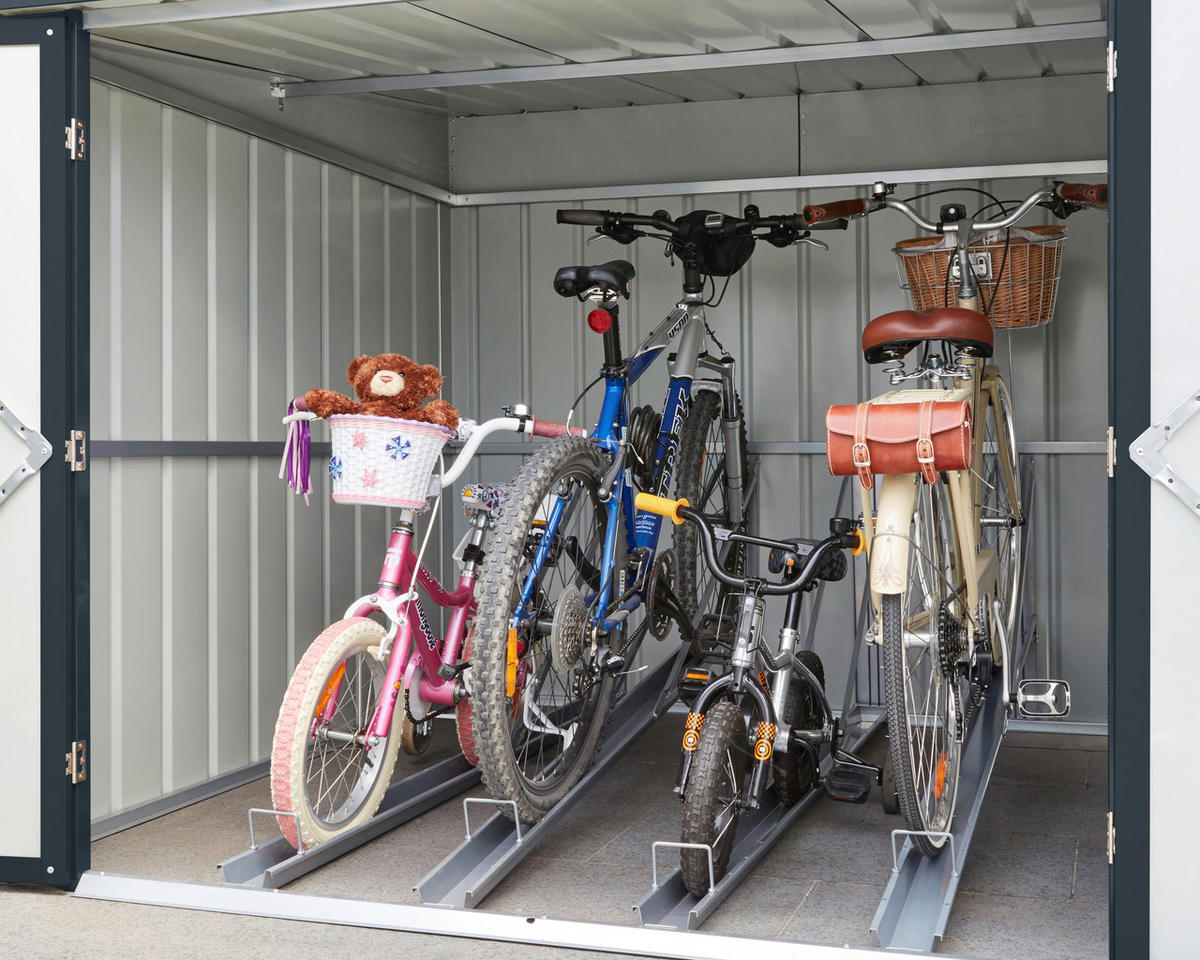 FAHRRADGARAGE - Anthrazit, Basics, Metall (211/165/200cm)