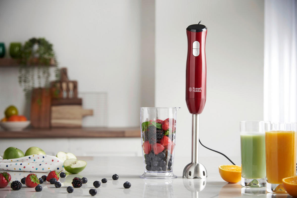 STABMIXER  - Rot/Schwarz, Basics, Kunststoff/Metall (6,4/41,3/8,9cm) - Russel Hobbs
